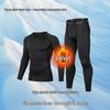 Set Termico Fitness Asciugatura Rapida da Uomo - Autunno/Inverno Taglie Forti Tuta Strato Base