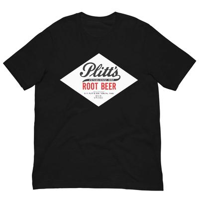 Retro Plitt's Root Beer T Shirt Vintage Graphic Tee For Men Women