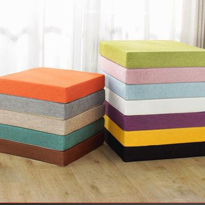 High Density Sponge Sofa Cushion Linen Cushion Chair Back Cushion Thickness 5cm Square Office Chair Mat