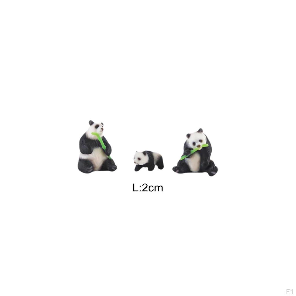 Adorable Miniature Panda Figurines for DIY Projects And Decor