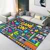 Gamepad Teppich für Wohnzimmer Schlafzimmer Zuhause Sofadekoration, Kinder spielen Rutschfeste Bodenmatte
