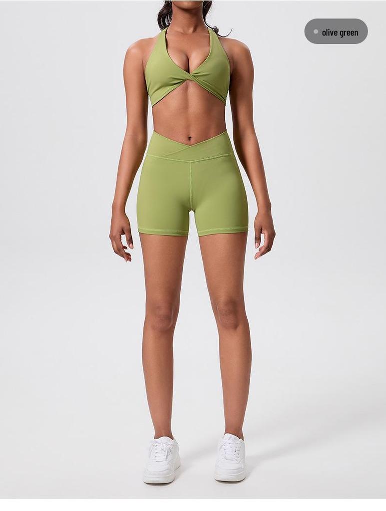 New High-Waisted Yoga Suit: Slimming Vest & Fitness Set for Outdoor Sports