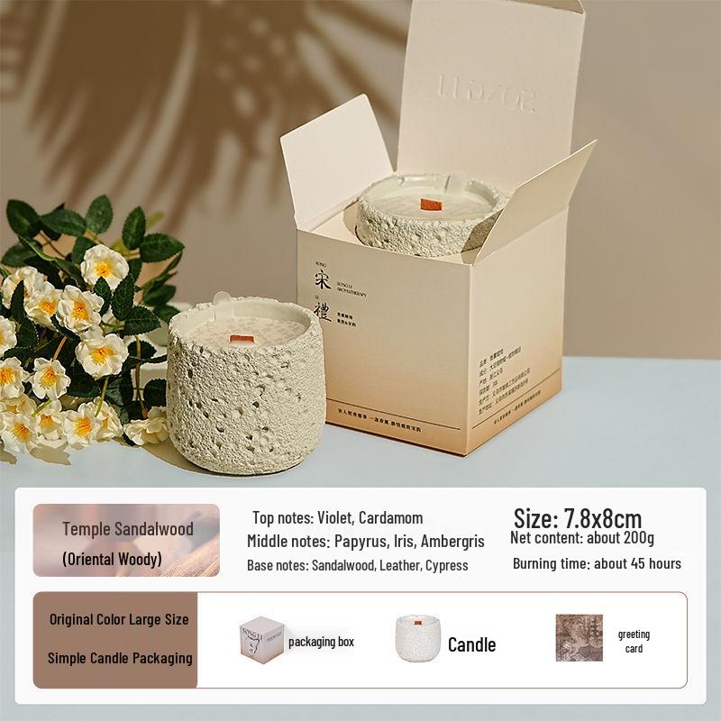 Luxury Cement Cup Aromatherapy Candle: Long-Lasting Fragrance and Elegant Ornament for a High-End Ambiance, Perfect Birthday Gift