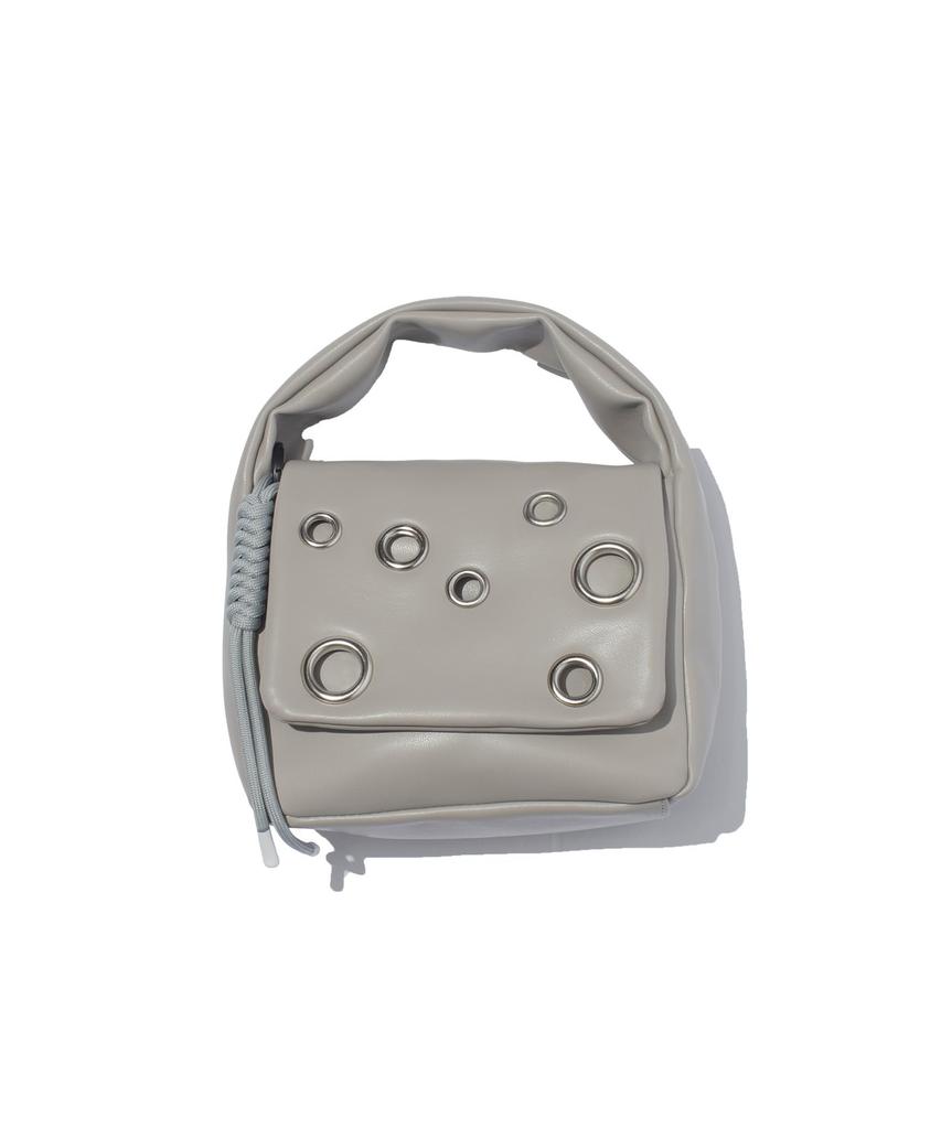 TECH-LEDER ÖSEN MINI-BEUTEL_BEIGE