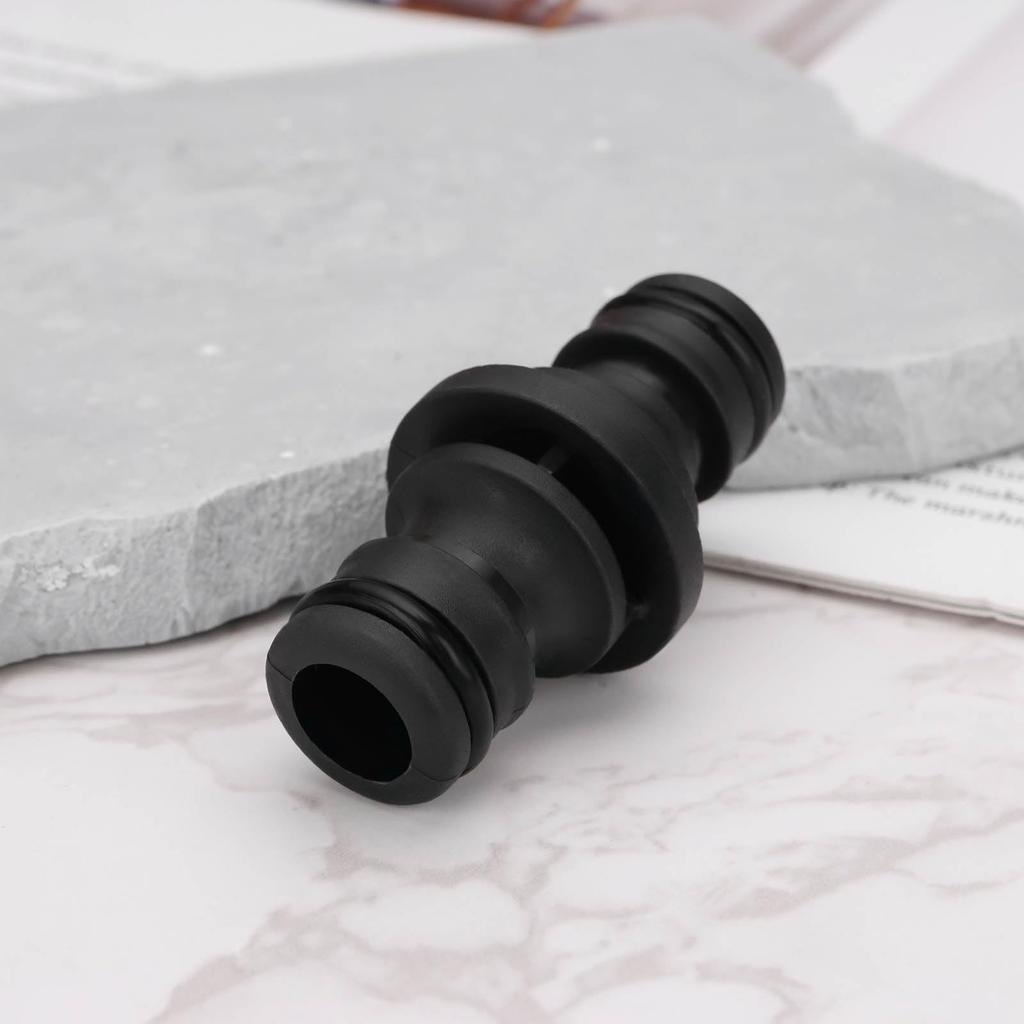 Garden Hose Connector 16mm Plastic Hose Joiner Double Male Hose Connector for Water Gun Hose Gardening Car Washing