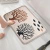 Badezimmer-Fußmatte mit Schildkrötenmuster, saugfähige Fußmatte, kleiner Teppich für die Dusche, Türvorleger, maschinenwaschbar, weich und bequem