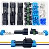 Connecteur 2 broches 14-12 AWG Kit de connecteurs Weather Pack Connecteurs électriques automobiles étanches 2 fils Connexion et déconnexion rapides (6 ensembles)
