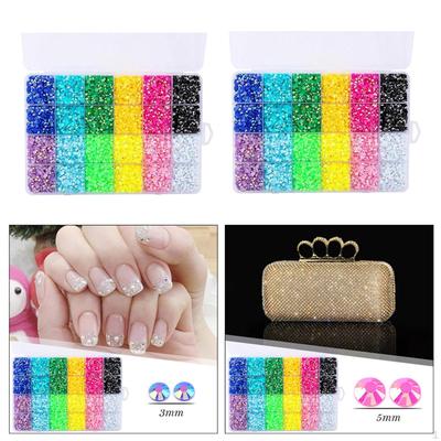 Strasssteine mit flacher Rückseite DIY Herstellung für Schuhe, Kleidung, Kunst, Taschen, Maniküre