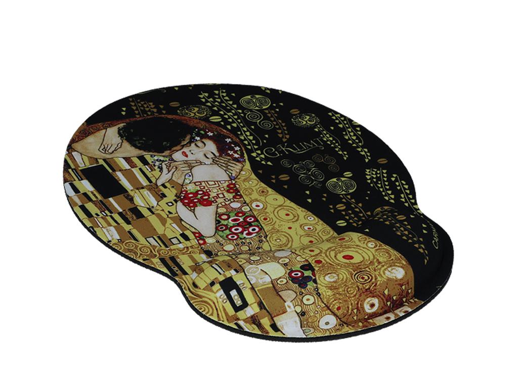 Podkładka Pod Mysz Z Poduszką Na Nadgarstek Gustav Klimt Pocałunek Pc
