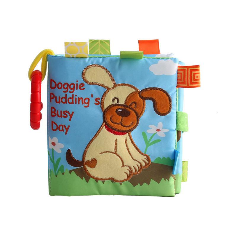 New Baby Cloth Book Hand Book Early Education Puzzle Toy With Sound Paper Cloth Book Bag Lt4960 Owl 0.02kg