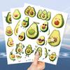 New Cartoon Avocado Series Tattoo Stickers Waterproof Party Gift Funny Face Stickers