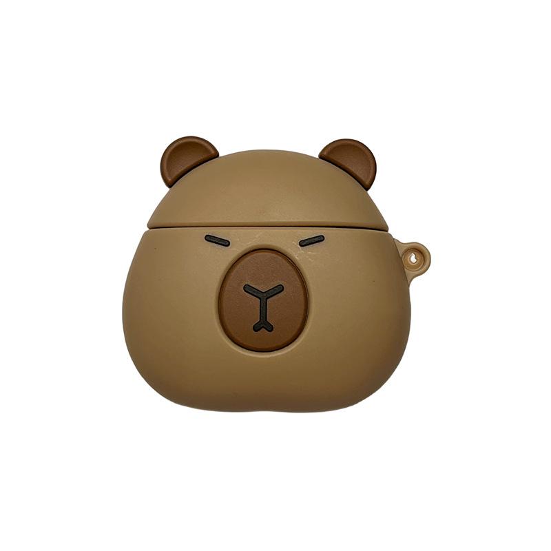 Cute Capybara AirPods Pro Apple 2/3 Generation Wireless Bluetooth Headset Case Cartoon Protective Case Kapibara
