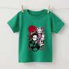 Demon Slayer Tanjiro x Nezuko Anime Print Kids T Shirt Cotton Soft Boys Girls Short Sleeve Tops Daily Casual Wear