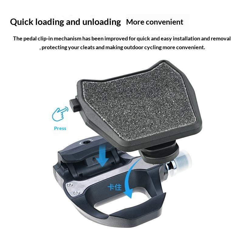 2Pcs Bike Pedal Converter Fit Spd Adapter Converter Road Bicycle Self-Lock Clipless Pedals Adapter For Flat Pedal Cover