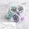 Saibito Wristwatch Digital Watch 5 ATM Water Resistant 7 Color LED Light Calendar Alarm Hourly Chime Stopwatch Function Mint