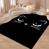 Cute Black Cat Carpet Living Room Decorative Bedside Bedroom Children's Crawling Mat Carpet Floor Mat Bedside Rugs Gift