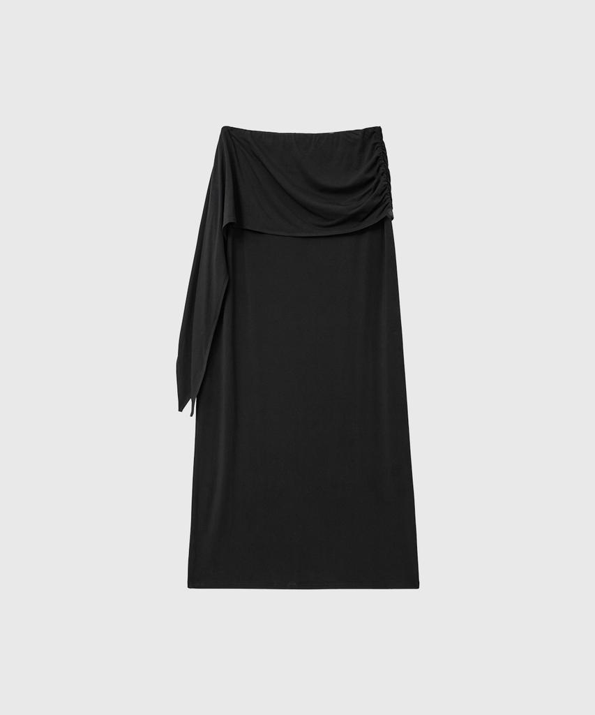 GENERALIDEA Easy Elastic Maxi Skirt [Black] / Gf2Lsk514