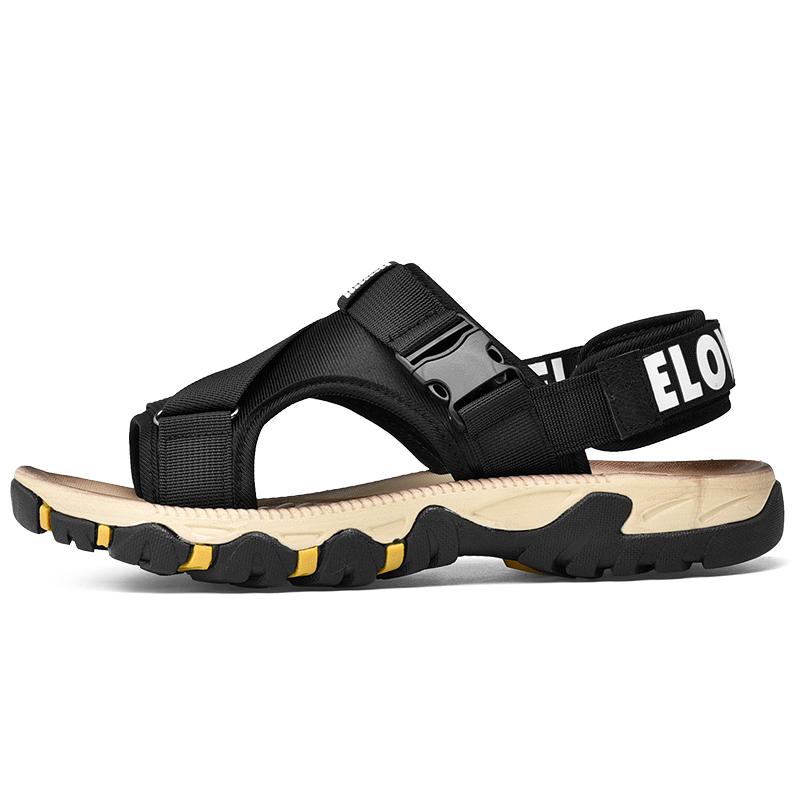 Fashion Men Sandals Summer Mesh Buckle Lightweight Beach Shoes Non Slip Outdoor Sandals for Men Sport Casual Resistant Footwear Man