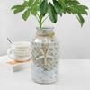 Pastoral Pink Purple Floral Straight Mosaic Glass Vase Fashion Home Guest Restaurant Decoration Countertop Vase
