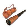 Brass Telescope 45.72 Cm Spyglass with Leather Wrap for Nautical Decor and Outdoor Adventures for Maritime Enthusiasts Gift