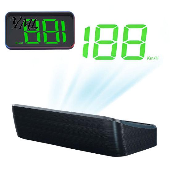 Vehicle Monitoring System Car HUD, Heads-up Display for Cars, GPS Speedometer with Dual Chip 10Hz Speed Reading Truck Refresh, KMH/MPH Plug-and-Play,
