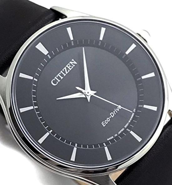 Citizen Slim Solar Genuine Leather Replacement Strap Domestic Model Number Eco-Drive Men's Watch, Powered, Strap, Included, BJ6480-51E/DBR