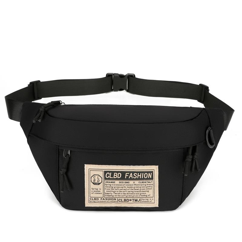 

Мужская нагрудная сумка большой вместимости, сумка на одно плечо, сумка через плечо для пары чёрный