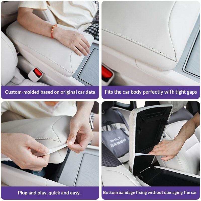 Fit For Avatr 12 Specialized Central Armrest Box Mat Electric Footrest Protective Cover Original Car Color Interior Modification