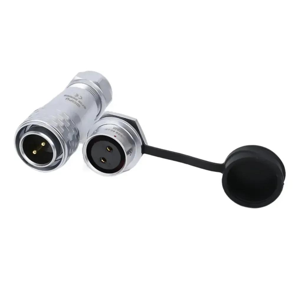 WEIPU SF20 SF2010/P SF2012/S Waterproof 2 3 4 5 6 7 8 9 12 15 Pin Industrial Power Aviation Connector M20 Rear Nut Seat IP67