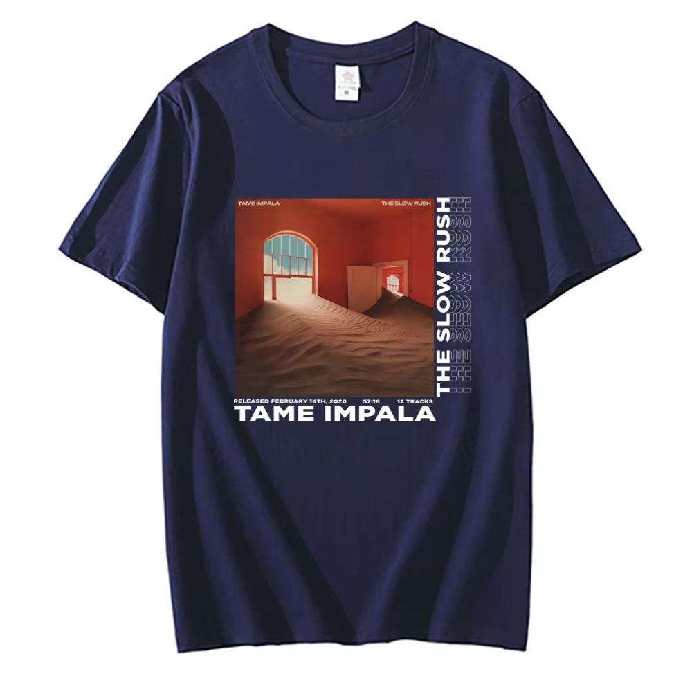 

Tame Impala The Slow Rush Album Graphic T-shirts Men Tshirt Oversized Tees Women s Lndie Pop Music T Shirts 3XL