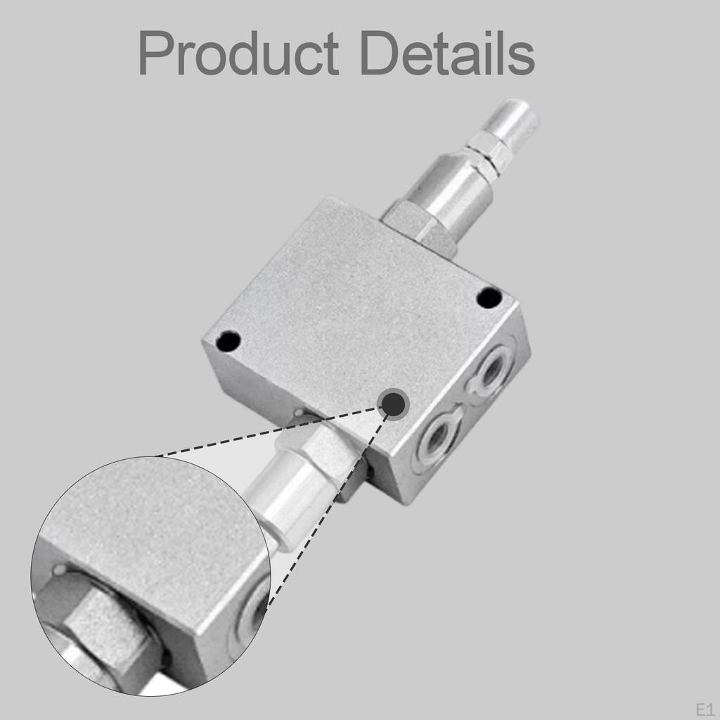 Damping Valve Kit for Mini Excavator, Heavy Duty Steel Hydraulic 1/4 Inch.