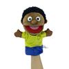 1/2/6pcs Black Skin Family Member Hand Puppet Open Mouth Stuffed Glove Role Play Toy Story Telling Prop Mom Ventriloquist Muppet