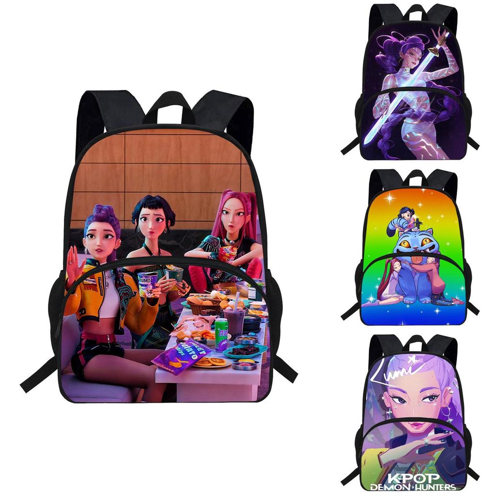 Kpop Demon Hunters Backpack For Kids With Breathable Oxford Fabric And Shock Absorption For School Use