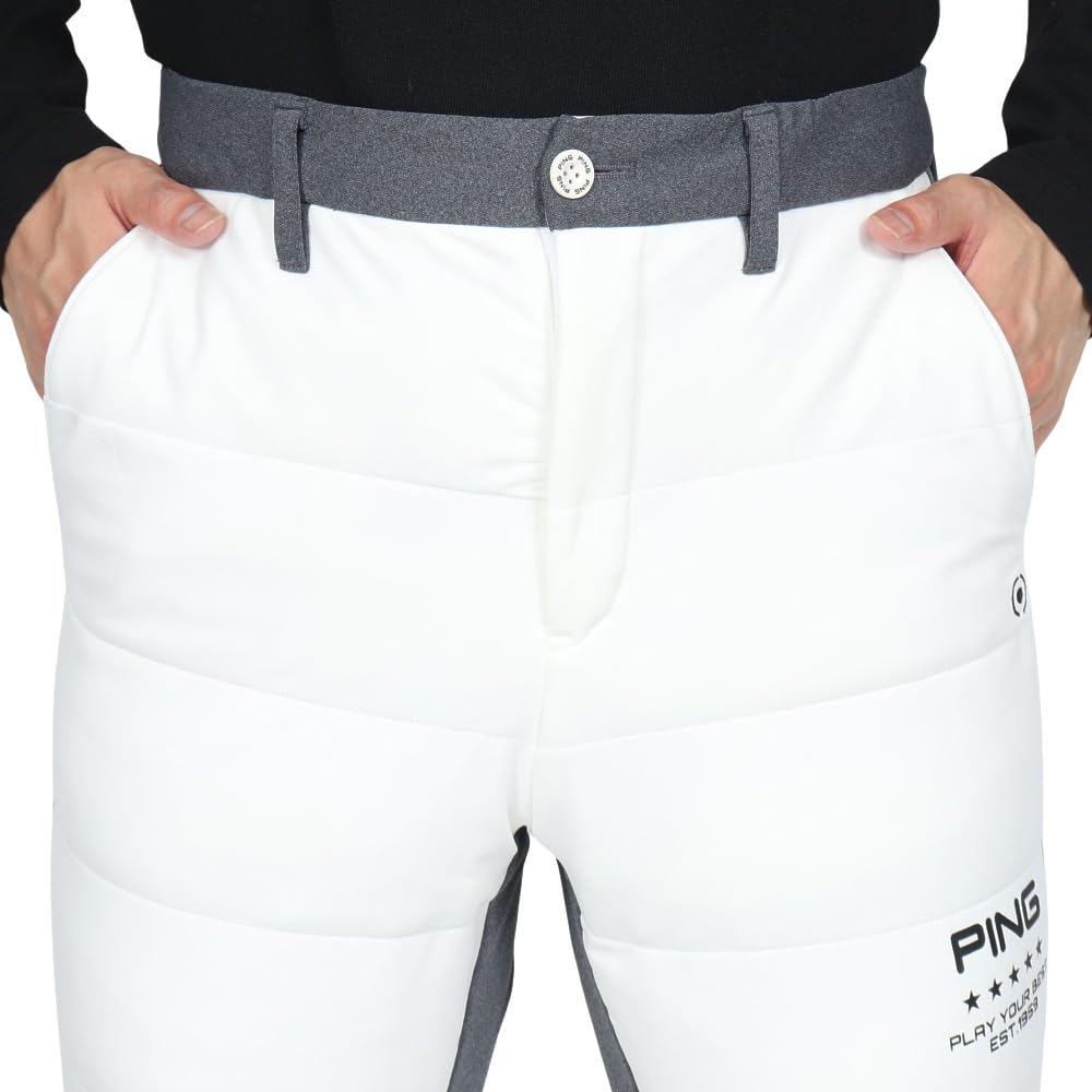 [Pin Apparel] Men's Thermal Jogger Pants (Set-up Compatible, Stretch)  Golf Cold Protection  621-4231901 030White M