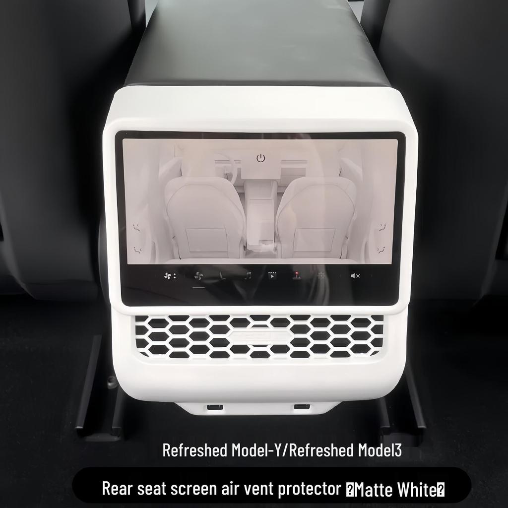 Tesla Model Y/3 Hintere AC-Düse Kohlefaser Schutzabdeckung