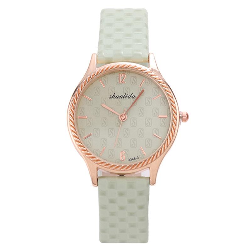 Ladies Watch Casual Pattern Belt Student Quartz Watch Women'S Simple Small Fresh Watch