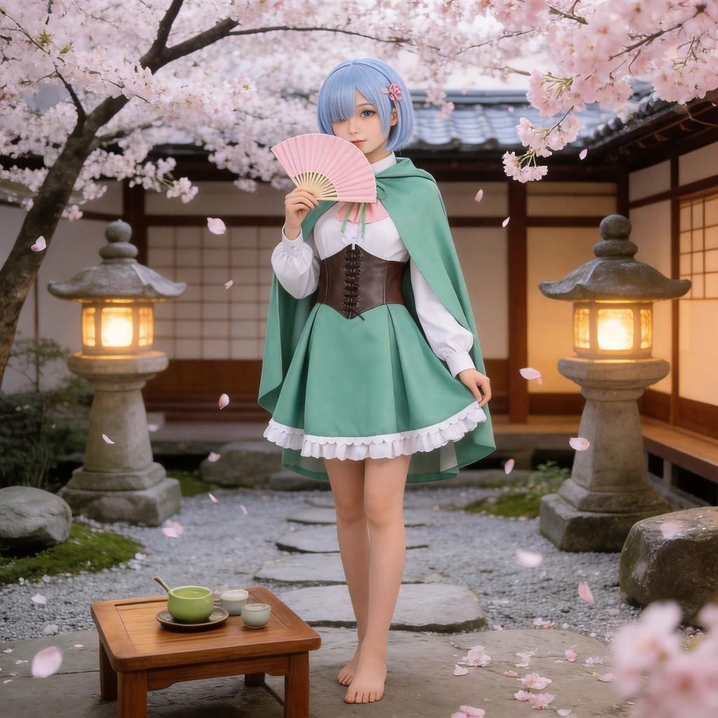 Starting Life In Another World Ram Rem Cosplay Outfit With Polyester Fabric For Conventions