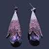 Jewelry Women Luxury Wedding Party Drop Earrings Inlay With Multicolor Rhinestones Big Water Drop Earrings Long