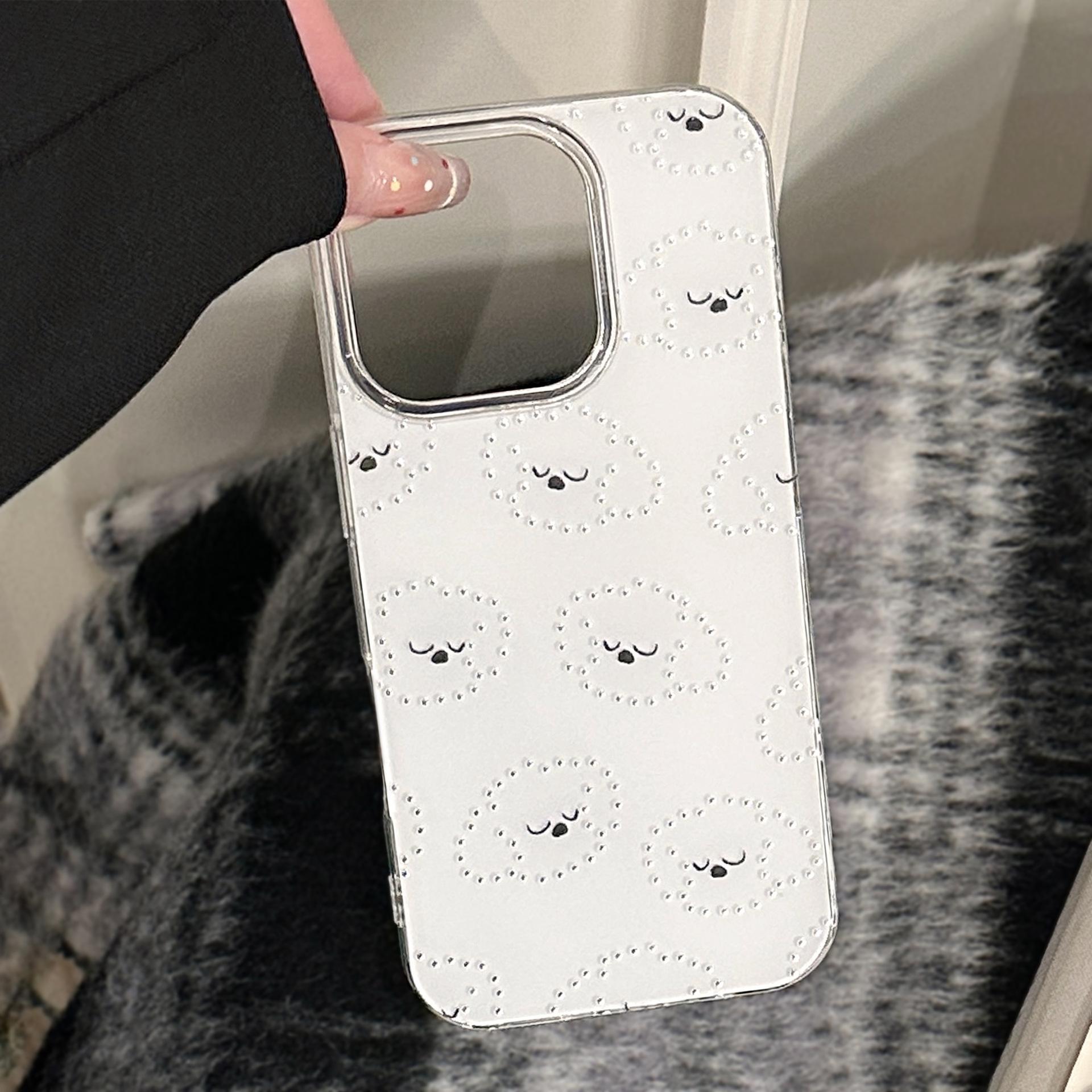 

Gilded Bracket Suitable for 17 Apple 16promax Mobile Phone Case Creative Cat Puppy Iphone15 Hard 13 Anti Fall 12pro max(6.7)