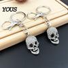 Unisex Keyring Bling Rhinestone Skull Keychain, Halloween Gothic Pendant Pendant, Handbags Backpacks Purse Charm Accessory Keychain
