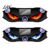 Solar Car Led Light Strip Devil Eyes for Windshield, Window Warning Sign with Three Smart Modes, Universal Lighting Kit LED Digital Panel, Suction Cup