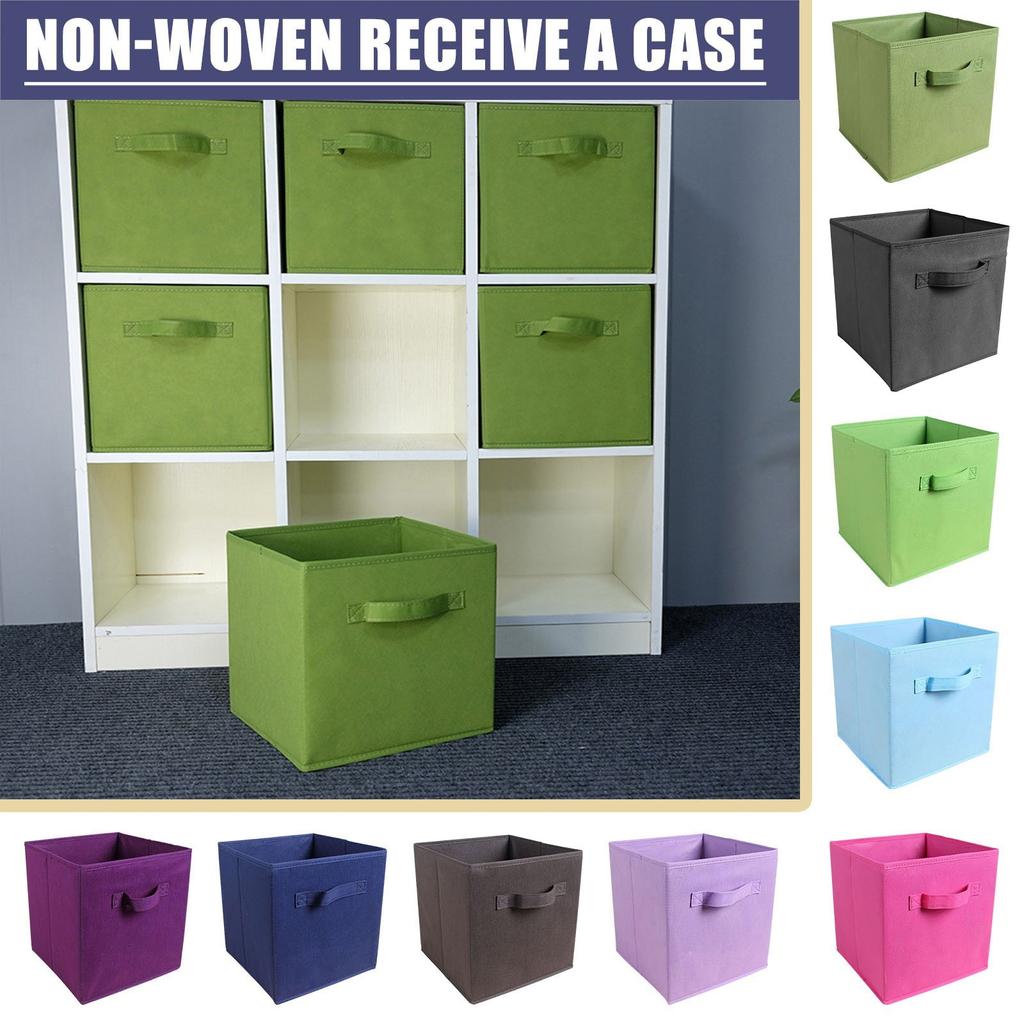 Square Foldable Storage Bins Organization and Storage Closet Organizer Storage