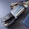 Made In Japan with Black Indigo Dyed and Tochigi This Bifold Wallet with a Single 4LT0022 and Is Crafted with the Finest Japanese [leathertone]