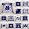 Blue Decorative Pillowcase Living Room Office Decoration Home Pillowcase