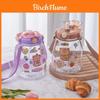 Creative Plastic Cup With Large Capacity And Straw Perfect For Students And Outdoor Activities