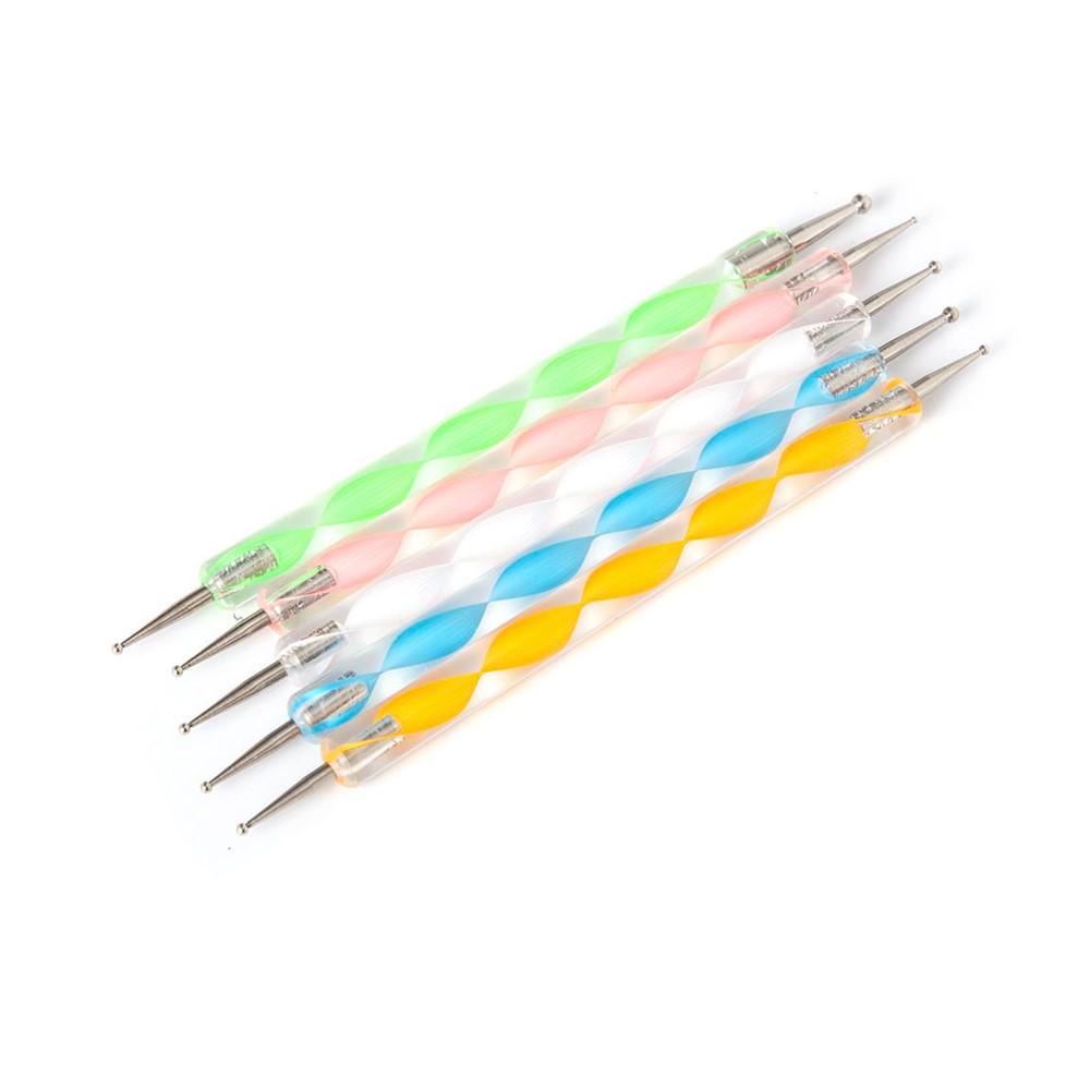 

Инструмент для нанесения рисунков на ногти, 5 шт., 2-сторонний инструмент для нанесения рисунков, наконечник для дизайна ногтей, маникюрный набор с точечной краской, 5 размеров, набор инструментов для нанесения рисунков на ногти 5pcs