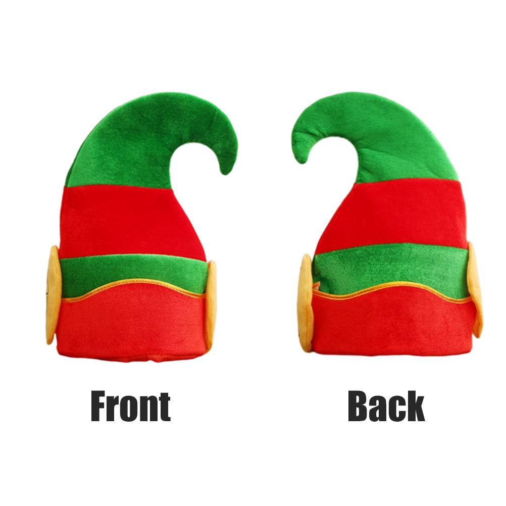 Christmas Elf Hat with Ears Decorations Costume Witch Hat Cosplay Party Props Accessories for Child