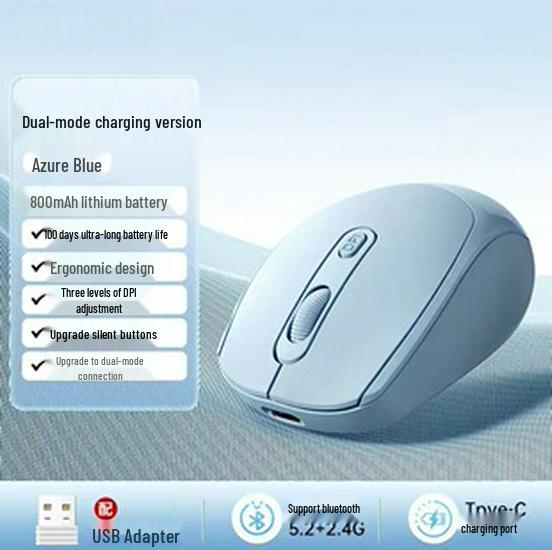 GPW Tri-Mode Wireless Rechargeable Mouse - Lightweight, Perfect for Gaming & Office, Compatible with Lenovo Laptops