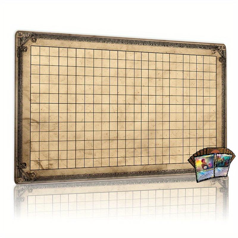 Vintage Grid Tabletop Game Mat Magic Party Game Mat Durable Rubber for Games 35X60cm Mouse Pad Offices Desk Mats Friendly Design