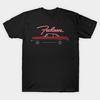 Men Black Print T-shirt Red Falcon No-Cut Transfer Paper Print Cotton Tshirt